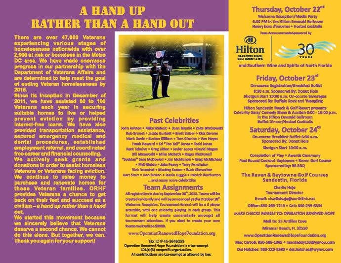 Celebrity Golf Classic Brochure