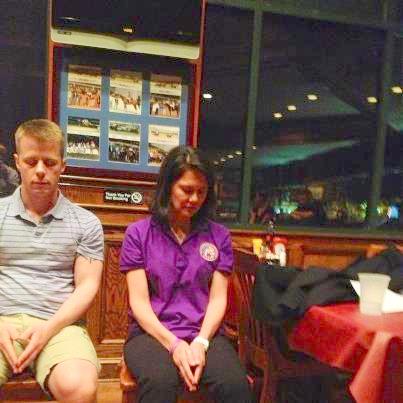 Kris Groth and Kim Young under hypnosis